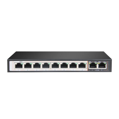 EX-PERSES-10P EXTRALINK PERSES EX-SG1008P 10 PORT GIGABIT POE SWITCH (8X PORT POE) 802.3AF/AT 96W MAX 30W POR PORT