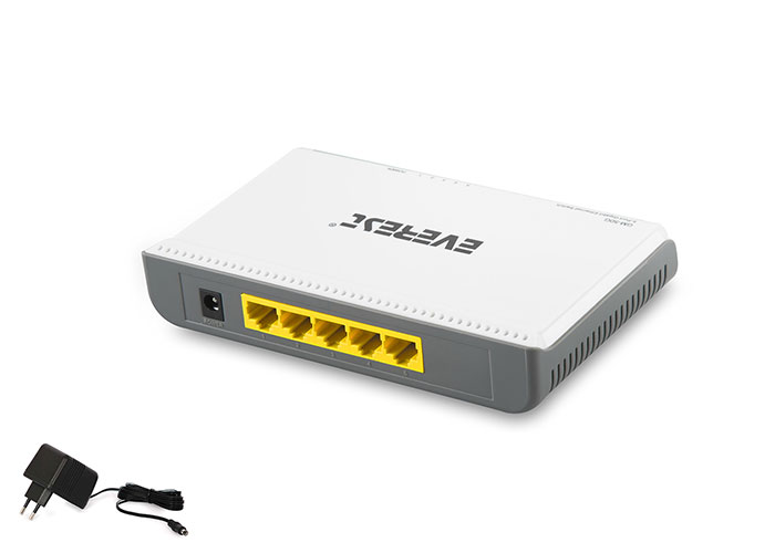 Everest-GM-50G Everest GM-50G 5 Port 1000Mbps Gigabit Ethernet Switch Hub