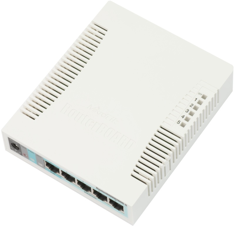 RB260GS Mikrotik RB260GS 5 x Gigabit 1x SFP Case SwOS , Layer2 Switch , Fiber Dönüştürücü