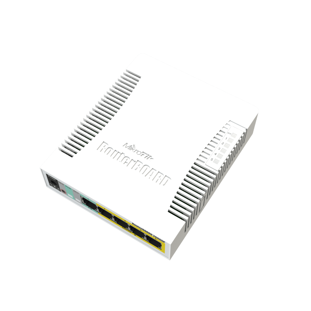 RB260GSP Mikrotik RB260GSP POE Out 4 Port , 5 x Gigabit 1x SFP Case SwOS , Layer2 Swich , Fiber Dönüştürücü