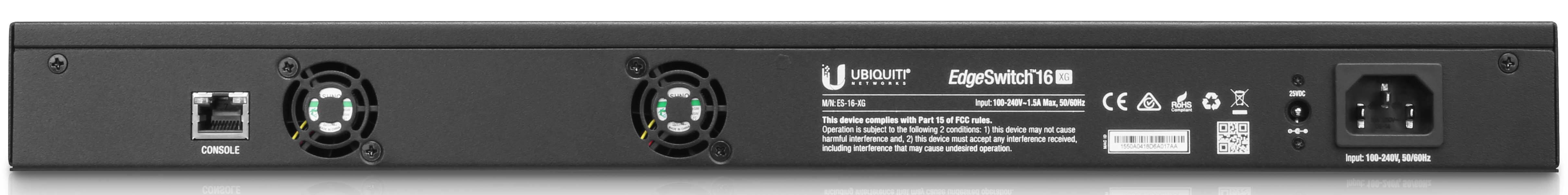 ES-16-XG Ubiquiti Edge Yön. 10 Gbit Core Switch 12x10Gbit SFP+ 4x10Gbit Eth