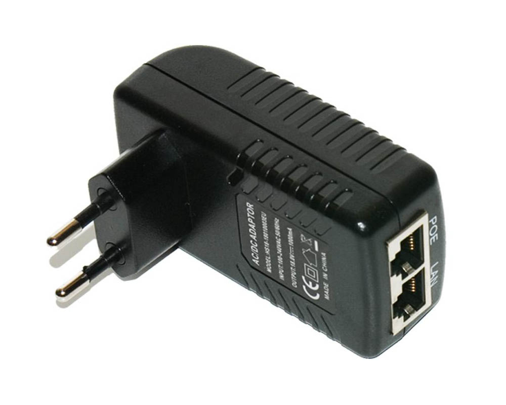 WN-POE-24V-24W POE Gigabit Adaptör+Injector, 24V 1A (24W) Yıldırım Korumalı