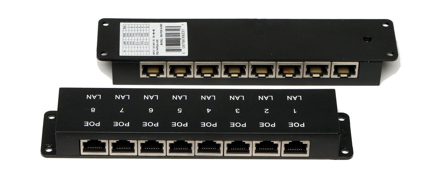 PANEL-8PORT-POE 8 PORT POE PANEL INJECTOR