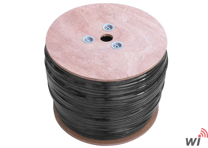 Frisby FRISBY-FNW-CAT624 305m 23AWG 0.56mm Double Jack GRİ+Siyah CAT6 Kablo