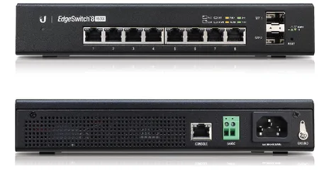 UBNT Ubiquiti EdgeSwitch ES-8-150W 8 Port Gigabit - 2 SFP Yönetilebilir POE+